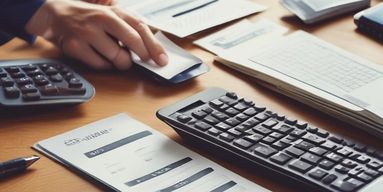 A friendly team of tax advisors discussing strategy with clients in an office setting.