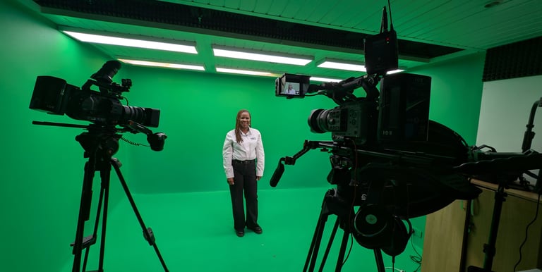 The Care Stories TV Production Studio with a social care provider client