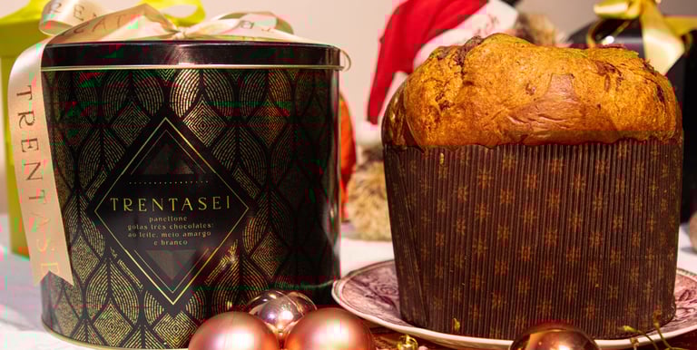Panetone Trentasei Gotas de Três Chocolates. Foto: Rafael Carvalho Lima