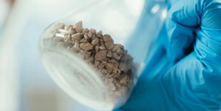 Mätning av kornstorlekar i Littaks lab