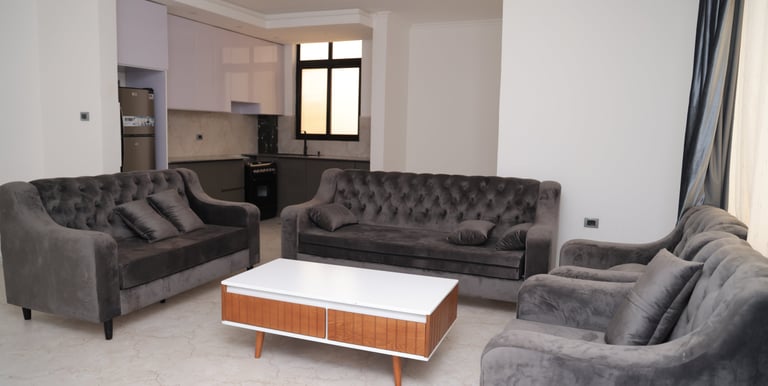 2 bedroom serviced apartment living room, Addis Ababa, modern kitchen apartment Bole Addis Ababa 