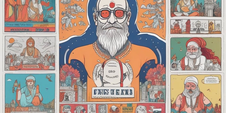 A vibrant team brainstorming meme ideas around a table filled with laptops and coffee cups.