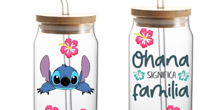 Vasos con popote personalizados de Stech