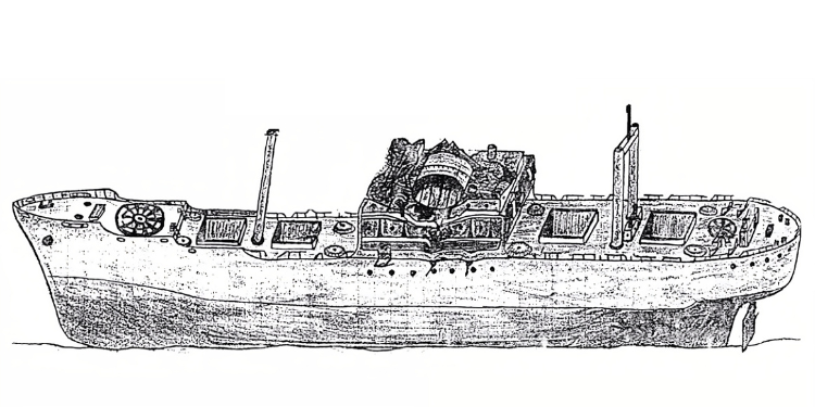 Irako wreck Coron Palawan — deep WWII Japanese shipwreck at 43 metres in Coron Bay