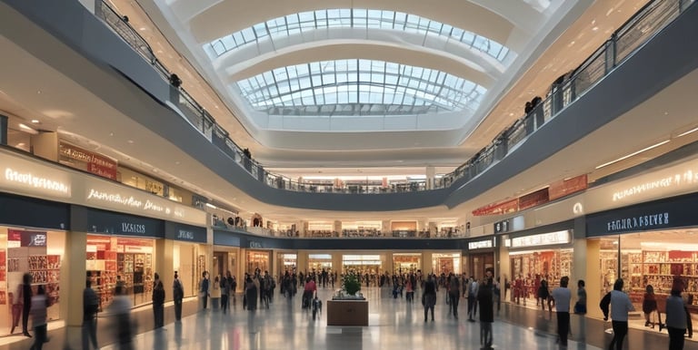 Modern retail store interior designed by a multidisciplinary team.