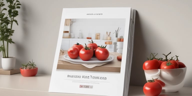 La portada de una revista con tomates