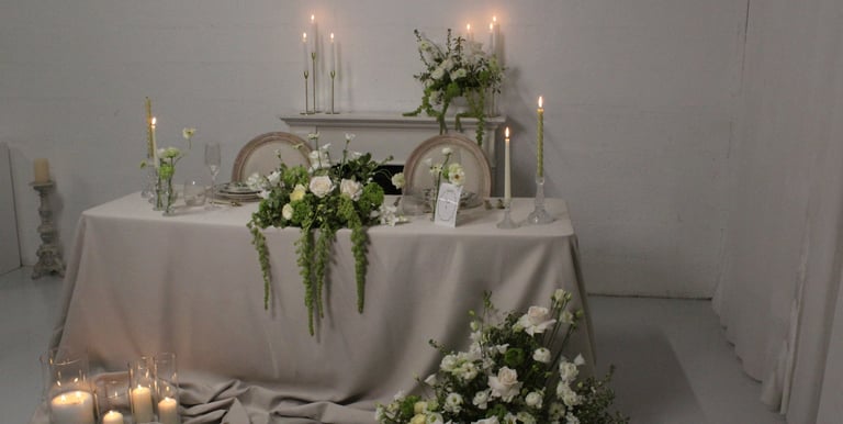 décoration florales table d'honneur haut de gamme