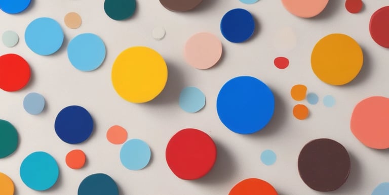 Delivery person handing over a colorful paint package at a doorstep