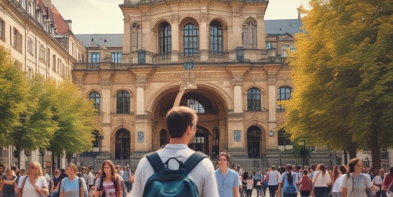 A group of students discussing their study plans.