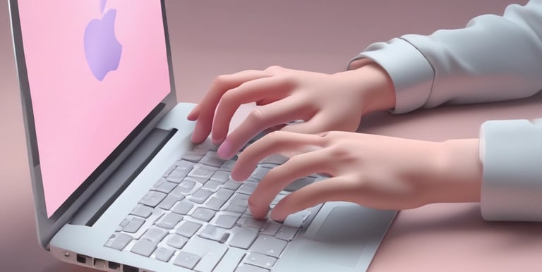 A small business owner working on a laptop optimizing their website for search engines.