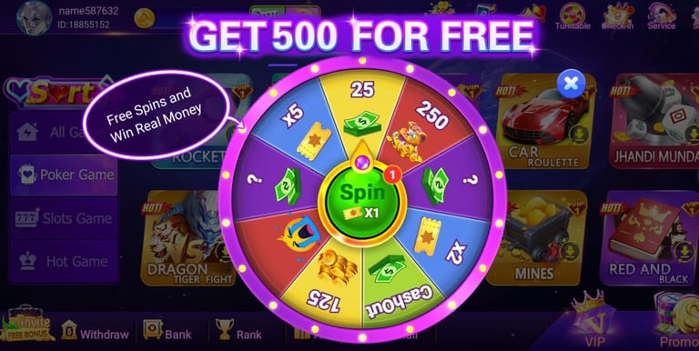 "Lucky91 free coins and rewards displayed in the app, highlighting bonus and gameplay features"
