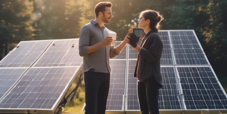 A global map highlighting key renewable energy trading hubs connected by glowing lines.