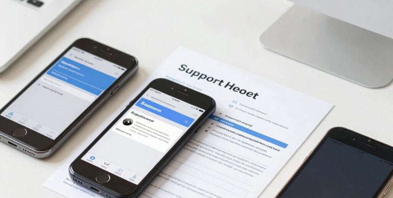 Close-up of hands filling out a simple card application form on a tablet.