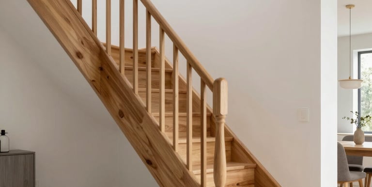 Before and after images showing a beautifully renovated floor with fresh finishes.
