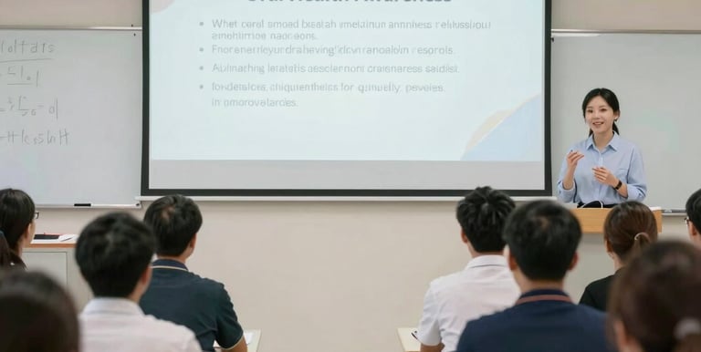 Close-up of a designer sketching a clean website layout featuring dental clinic photos and blog sections.