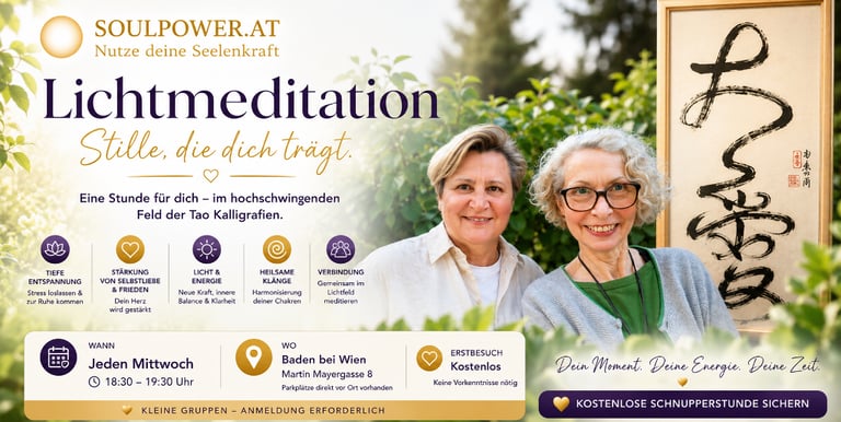 Lichtabend in Baden bei Wien Mittwoch · 19:00–20:00 Uhr · Präsenz