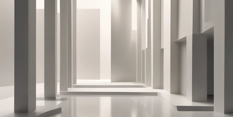 Abstract close-up of layered off-white surfaces creating calm, clean lines.