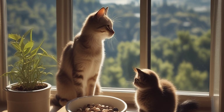 A cheerful dog wagging its tail during a friendly check-in visit in a colorful playroom.