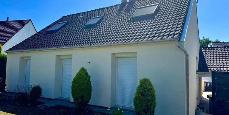 chantier terminé isolation par l'extérieur sur maison individuelle à Troyes dans l'aube 10