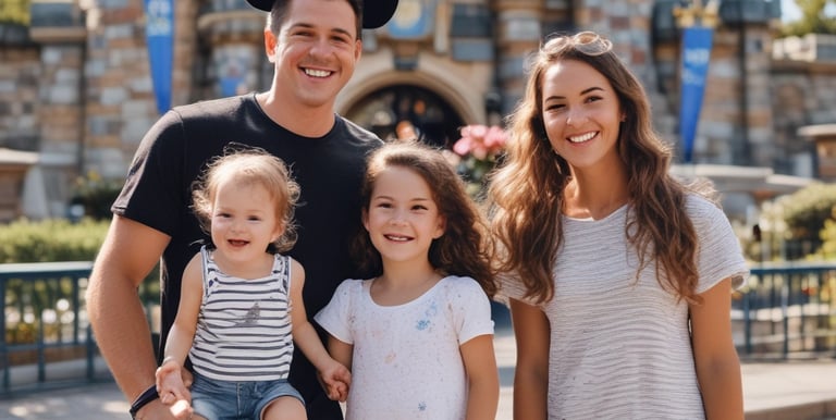 A vibrant cityscape at sunset, bustling with life and adventure.