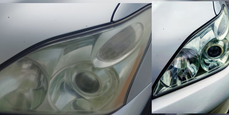 headlight cleaner, headlight polish, headlight restore, mobile headlight restoration LA SFV Van Nuys
