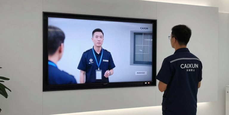 Technician repairing a modern high-end smart TV in a cozy living room.