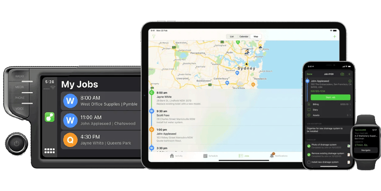 ServiceM8 job management system for tradies