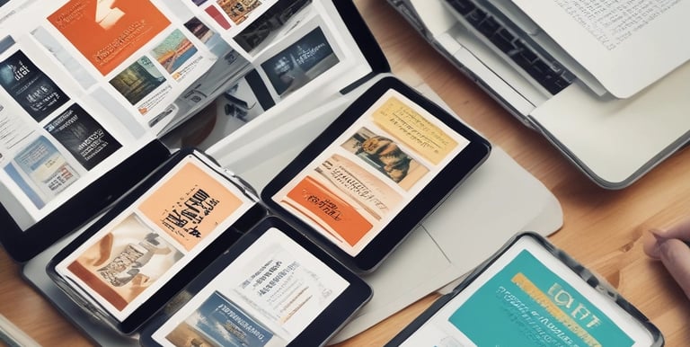 A vibrant digital collage showing colorful kids activity sheets and playful illustrations