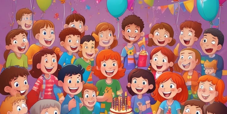 A group of friends happily planning an event together using a smartphone app.