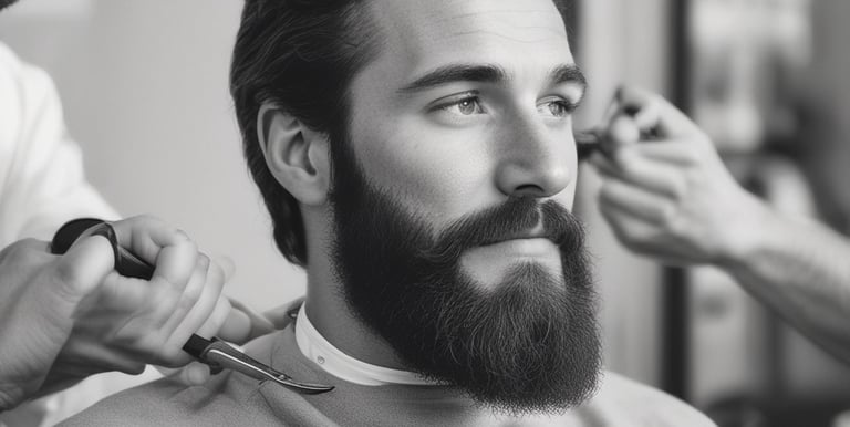 Close-up of a man enjoying a refreshing facial treatment with soothing lighting.