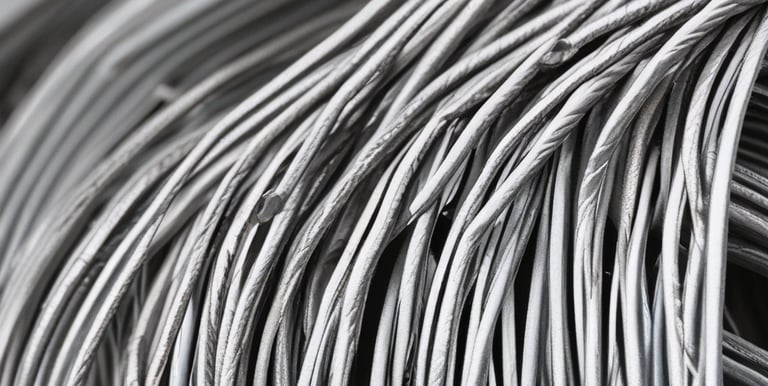 Close-up of PVC-coated wire mesh showing texture and color detail.