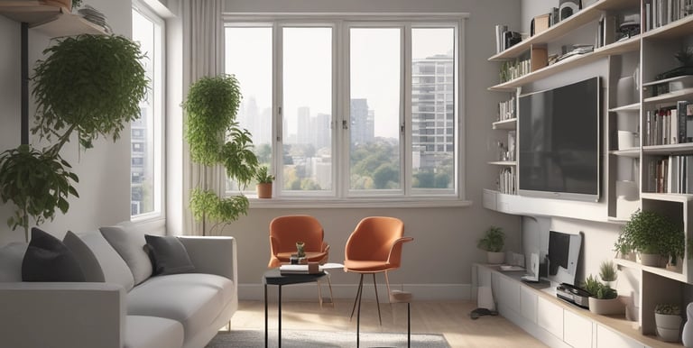 A friendly technician setting up a secure home office network with modern equipment.