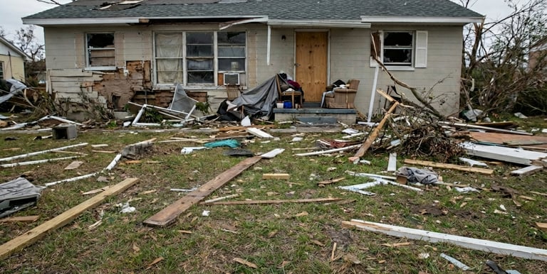 "Severely damaged house needing major repairs, bought as-is by cash home buyers in Virginia."