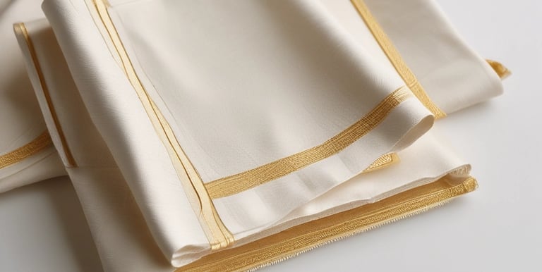 A close-up of a rich, traditional Kanchipuram silk saree with intricate silver jarigai work.