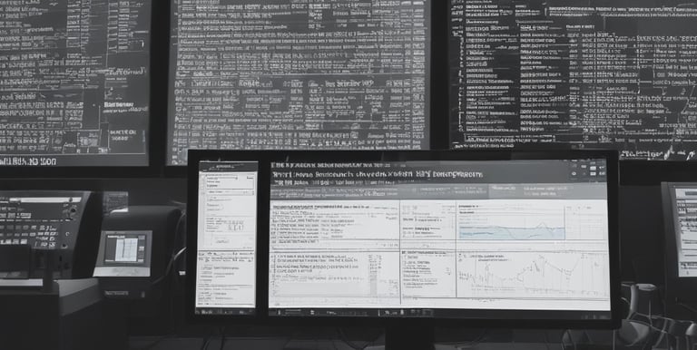 A developer collaborating with clients over software design blueprints.