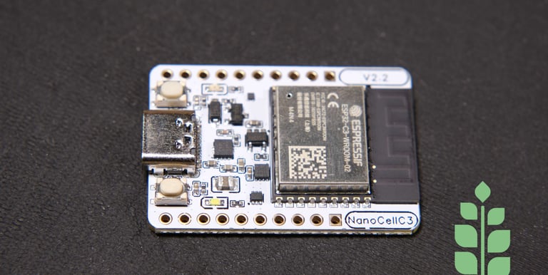 Product photo of our Sprig ESP32-C3 IoT module