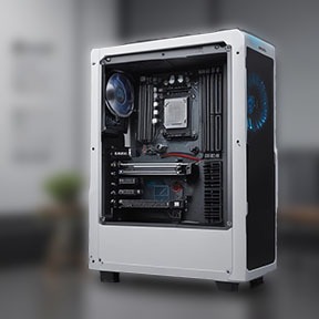 a custom build gaming desktop with WiFi card