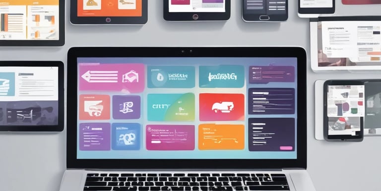 Close-up of a designer sketching a modern website layout on a digital tablet.