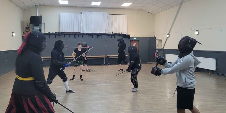 Regular longsword class at Edel fencing academy. 