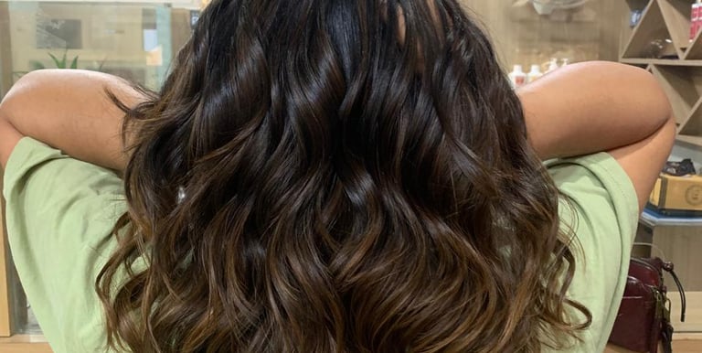 Hair coloring and highlights Chamrajpet salon