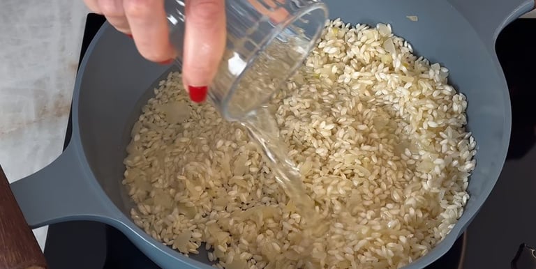 Deglaze with white Wine