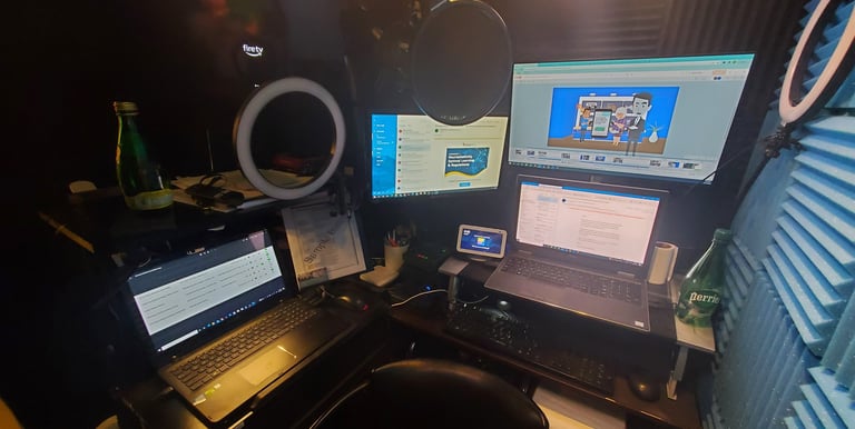 Eric DeRise, a dynamic Instructional Designer and Video Producer workspace.