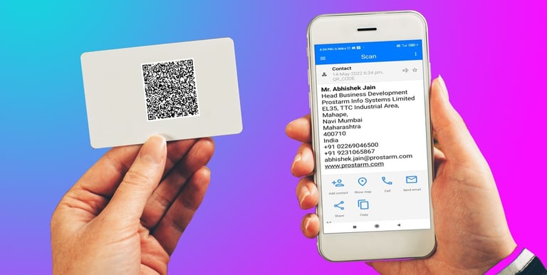 QR Code Visiting Card