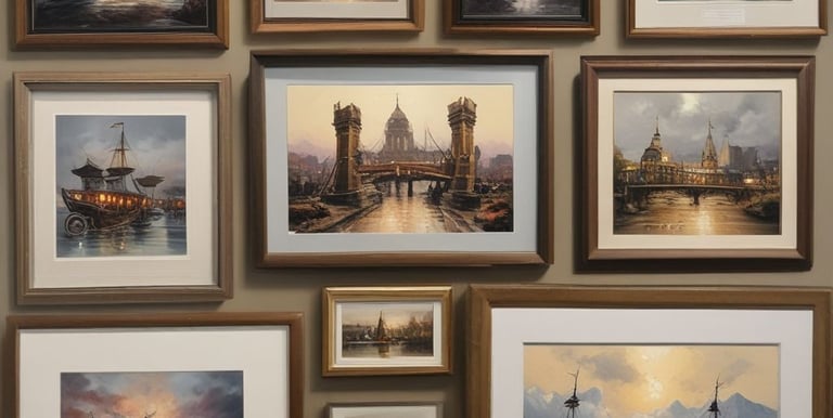 framed artwork that needs to be sold at an online auctions