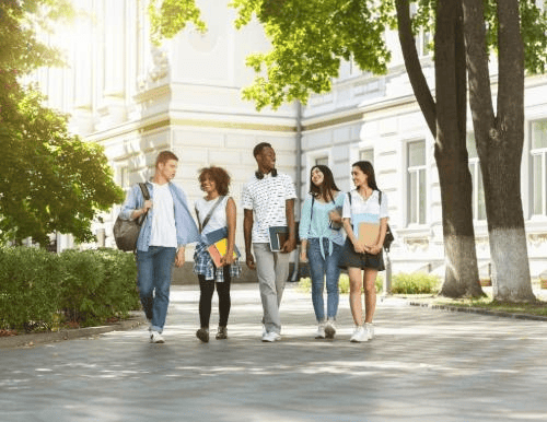 Students on Campus