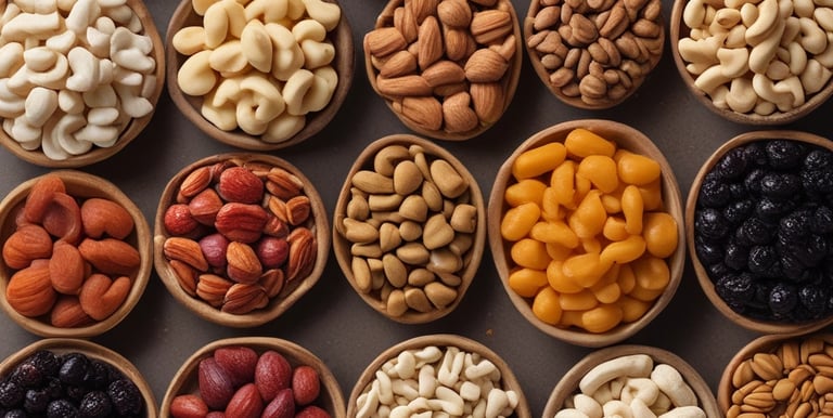 Fresh Mediterranean and Central Asian ingredients showcased in a vibrant food market setting.