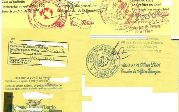 legalización de documentos