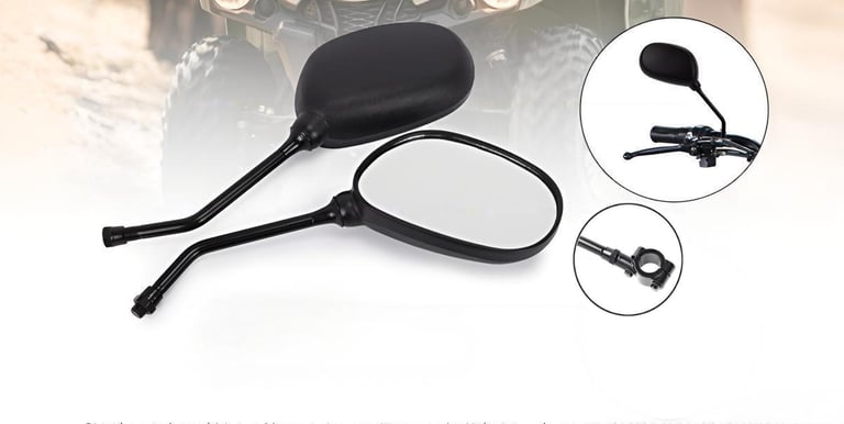 Motorcycle Rearview Mirror & Handle Grips