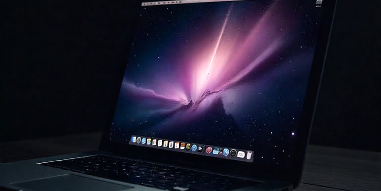 a laptop computer sitting on a table with a cell phone