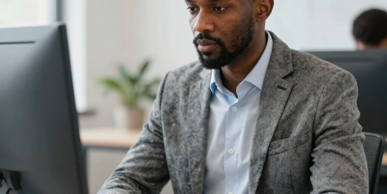 closeup photo of turned-on blue and white laptop computer